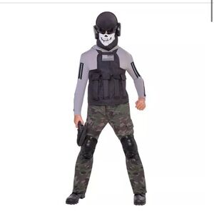 Kids Skull Commando Costume